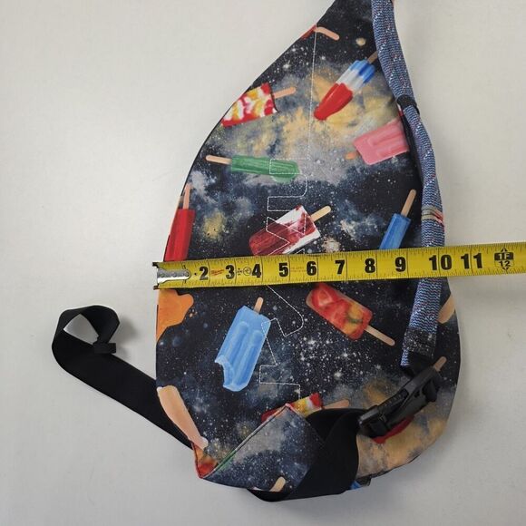 Kavu Rope Sling Bag Backpack Stars Moon Galaxy Space Pop Frozen Popsicles NWOT - Picture 7 of 10